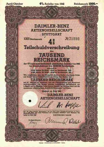 Daimler benz 1942 stuttgart - daimler,